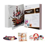 SCULPFUN Sublimation Paper A4, 8.3"X 11.7", 100 Sheets, 125gsm, Sublimation Paper for T-Shirts, Cotton and Fabrics, Compatible with Inkjet Printers