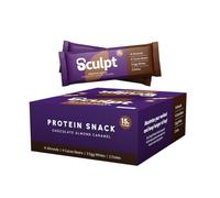 Sculpt Protein Bars - Chocolate Almond Caramel - 12 x 55g Bars - 15g Protein - Packed with Almonds, Cacao Nuts, Egg Whites, Dates - High Fibre Snack for Gym Recovery & On-the-Go Energy