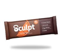 Sculpt Protein Bars - Chocolate Orange - 12 x 55g Bars - 15g Protein - Packed with Almonds, Cacao Nuts, Egg Whites, Dates - High Fibre Snack for Gym Recovery & On-the-Go Energy