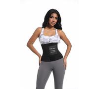 SCULPT TOUCH Women's Waist Trainer Corset, Tummy Control Shapewear Belt for Workout, Black, Black, Medium