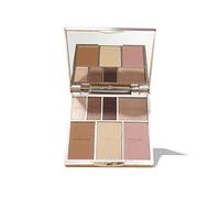 Sculpted by Aimee Bare Basics Makeup Palette, All In One Face Palette with Bronzer, Blush, Highlighter, Setting Powder and Eyeshadow, Nude 01