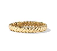 Sculpted Cable Bracelet in 18ct Yellow Gold - Size Medium