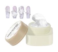 Sculpted Nail Gel - White Gel Non Slip | Fast Drying Compound with Flexible Shaping Feature for Salon Modeling Designs