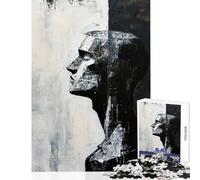 Sculpted Sorrow 1000 Piece Jigsaw Puzzle for Teenagers Support Memory Strength And Retention Gentle Calm Leisure Activity (38X52cm)