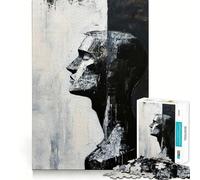 Sculpted Sorrow 1000 Pieces Jigsaw Puzzles for Teenagers Solid Logic Toy Peaceful Fun Precision Cut Amazing Present (38x52cm)