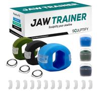Sculptify Jaw Trainer, Exerciser, 3 Levels with 3 Strengths for Neck Face - Jawline Sculpt, Chisel & Enhance - Toner Exerciser for Men & Women Fitness Accessories Mewing (UK)
