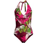 Sculpting Halter Neck High Leg Swimsuit lands end Multi 20