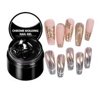 Sculpting Nail Gel - Thick Nails Builder, Shape Holding Texture, Flexible Art Medium, Controlled Modeling Paste | Designed for Creative Fingernail Styling Practice During Travel Salon Visits