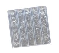 Sculpting Template with & Geometric Patterns for Artistic Manicure Creations Rose Thorns Manicure Art Mold