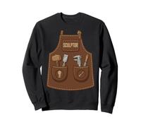 Sculptor Stone Carving Clay Artist Apron Halloween Costume Sweatshirt