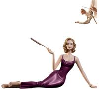 Sculptural Aromatherapy Statue Incense - Handcrafted Ceramic Aroma Statue,Where Sculpture Meets Serenity,Elegant Lady Figurine Incense Stick Holder for Yoga,Living Room,Bedroom & Home Decor (C)