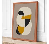 Sculptural Forms Modern Canvas Wall Art Print 24x16 Inch (61 x 41 cm)