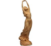 Sculpture Beauty Female Statue Chinese Style Girl Art Lady Handmade Wood Carving Woman Decoration Wood Crafts