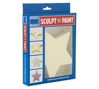 Sculpture Block SP 107 Hard Foam, White, 17 cm x 17 cm x 3 cm