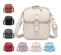 Sculpture Crossbody Leather Bag, Unisex Sculpture Crossbody 8f Leather Bags, Trendy Storage Casual Shoulder Messenger Purse (White)