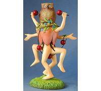 Sculpture - Dancer with Owl - resin, H 16cm, based on a drawing by Hieronymus Bosch #28