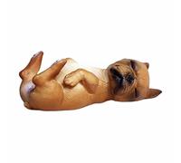 Sculpture Decor Dog Garden Statue Outdoor Figurine Realistic Lifelike Resin English British Crafts Collectibles Dog Lover Gift Patio Courtyard Ornament Home Phone Christmas Ornament (D, One Size)