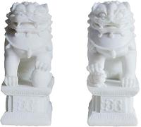 Sculpture Decoration Large Size Lions Pair of Fu Foo Dogs Guardian Lion Statues Best Gift To Ward Off Evil Energy Feng Shui