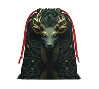 Sculpture deer head L Patterned Gift Bags - Add a touch of formality to weddings, Christmas, birthdays, and anniversaries - (S - L)