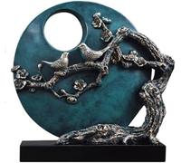 Sculpture Desktop Crafts Animal Statue Ornaments Character Statue Stone Plate Dancer Decor Porch Bedroom