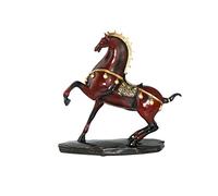 Sculpture Desktop Ornament Ideal for Statues Decor Lying War Horse Statue Decor Ornaments Guest Wine Cabinet Decoration Home Study Desk Creative Resin Animal Sculpture Ornament Home Decor (Colo