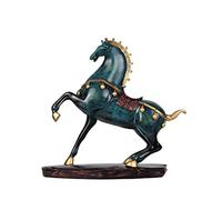 Sculpture Desktop Ornament Ideal for Statues Decor Lying War Horse Statue Decor Ornaments Guest Wine Cabinet Decoration Home Study Desk Creative Resin Animal Sculpture Ornament Home Decor (Colo