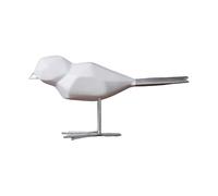 Sculpture Geometric Bird Ornaments Origami Bird Living Room Office Porch Home Resin Decorations - White