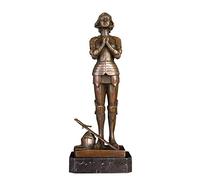 Sculpture Gift Decor Bronze Sculpture Joan Of Arc Statue Bronze Figurines Jeanne D'Arc French Heroine,Ds-004