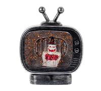 Sculpture Halloween Television Shape Figurine Ghostly Light Props for Mystery Games False Silver Ornament (Red, 10. 7x4. 3x13. 5cm)