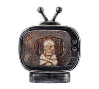 Sculpture Halloween Television Shape Figurine Ghostly Light Props for Mystery Games False Silver Ornament (White, 10. 7x4. 3x13. 5cm)
