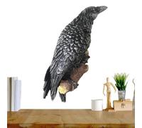 Sculpture, Mount, Raven Wall Statue, Room Overlay Collection Symbolizing Crow Mystical Art of Wisdom