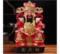 Sculpture Ornaments Decor Chinese New Year Gift God of Fortune Attract Wealth and Good Luck Gift Resin God of Wealth Statues