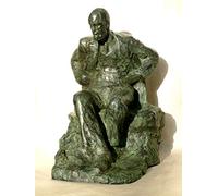 Sculpture Seated Maquette of Sigmund Freud Bronze resin