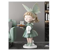 Sculpture Statue Large Floor Decorations Living Room TV Cabinet Next to The Accessories Modern Home Decoration (Color : A)
