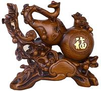 Sculpture Tabletop Feng Shui Statue,Statue Feng Shui, Calabash Sculptures Decor,Office Prosperity Gift Blessing Gift