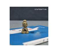 Sculpture Tabletop Small Buddha Statue Ornaments Pure metal Guanyin Buddha Ksitigarbha Figurine Buddha Statue Can Be Carried with You Indoor/Outdoor Meditating Buddha Statuary Decor(C)