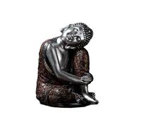 Sculpture Tabletop Thai Buddha Statue Creative Ornaments Lying Knees Sleeping Buddha Statue Resin Statue Sitting Stone Buddha Statue Sculpture Lucky Blessing Indoor/Outdoor Meditating Buddha Statuary