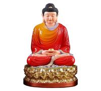 Sculpture Tabletop Wealth Lucky Decoration Premium Quality Buddha Idol in Meditation Pose Decor,Attractive Serene Buddha Statue Perfect for Your or Office Decor (Size : M)
