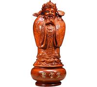 Sculpture Tabletop Wealth Wood Carving God of Wealth Living Room Decoration Attract Wealth Ornament Congratulatory Gifts Decor