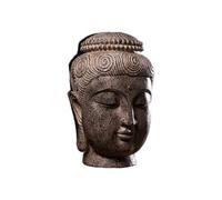 Sculpture Thai Buddha Head Resin Crafts Restaurant Living Room Zen Ornaments Porch Home Shop Decoration Buddha Statue - White