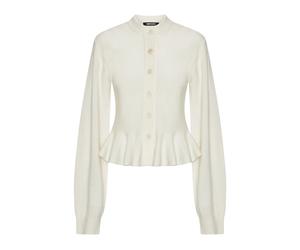 Sculptured Knit Cardigan - female - ROTATE Birger Christensen - Cardigans - White - XS - Knitwear XS