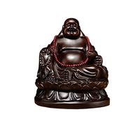 Sculptures statues large Zen statue statue, figure, hand carved laughing ebony for home decoration figure outdoor