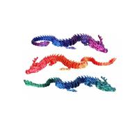 Sculptworx 3D Printed 45Cm Dragon Fidget Toy Assorted Colour Sculptworx Multicolor