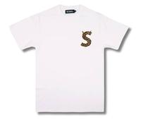 Scum Men's S Diablo Leopard Print T-Shirt in White | Size: Small Scum White S