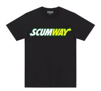Scum Men's way T-Shirt in Black | Size: Large Scum Black L