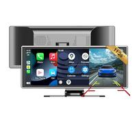 SCUMAXCON 11.26" Portable Car Stereo Wireless CarPlay Android Auto Airplay Android Cast with Backup Cam IPS Touchscreen GPS Navigation Bluetooth USB AUX Built-in Speaker