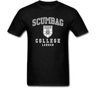 Scumbag College The Young Ones Vintage T-Shirts Funny Men's T Shirt 100% Cotton Black S