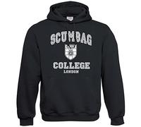 Scumbag College Young Ones Inspired Funny Hoodie (Black, M)