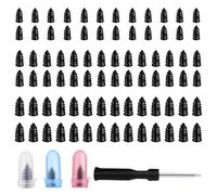 SCUML 85PCS Tyre Repair Screws Kit, Car Tyres Plugs with Screwdriver | 3 Sizes Tubeless Tyre Puncture Repair Kit, Rubber Nails Self-Service Repairing Tools