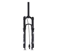 Scumlovy 26/27.5/29 Mountain Bikes Suspension Forks Travel 100mm Air Fork 1-1/8 Straight Tube Manual/Remote Lockout Bicycles Front Disc Brake 9mm QR (Color : Black Remo